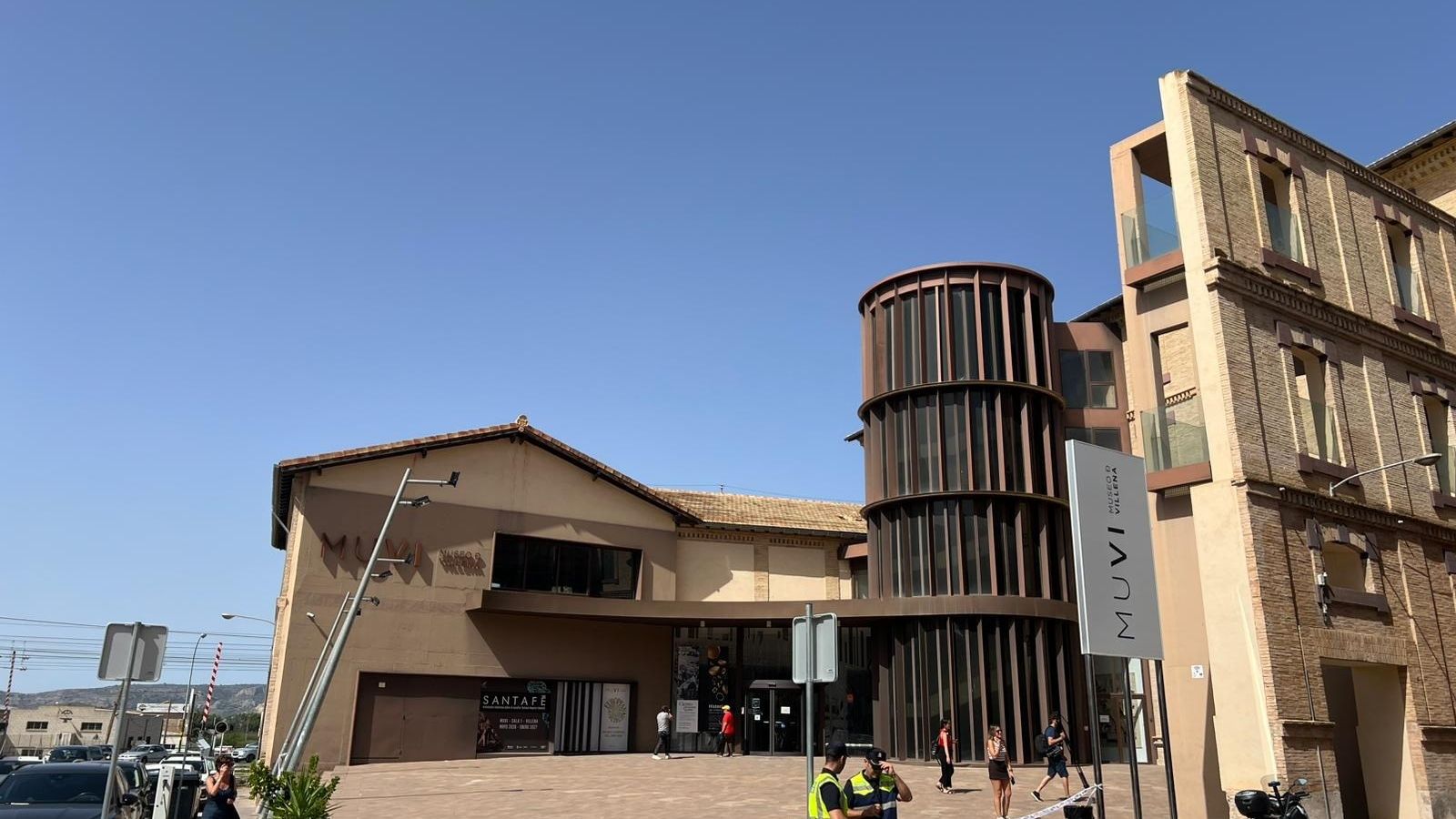 Una imatge del Museu de Villena després del robatori