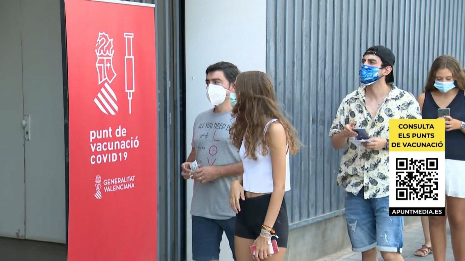 Primer dia de vacunació sense cita