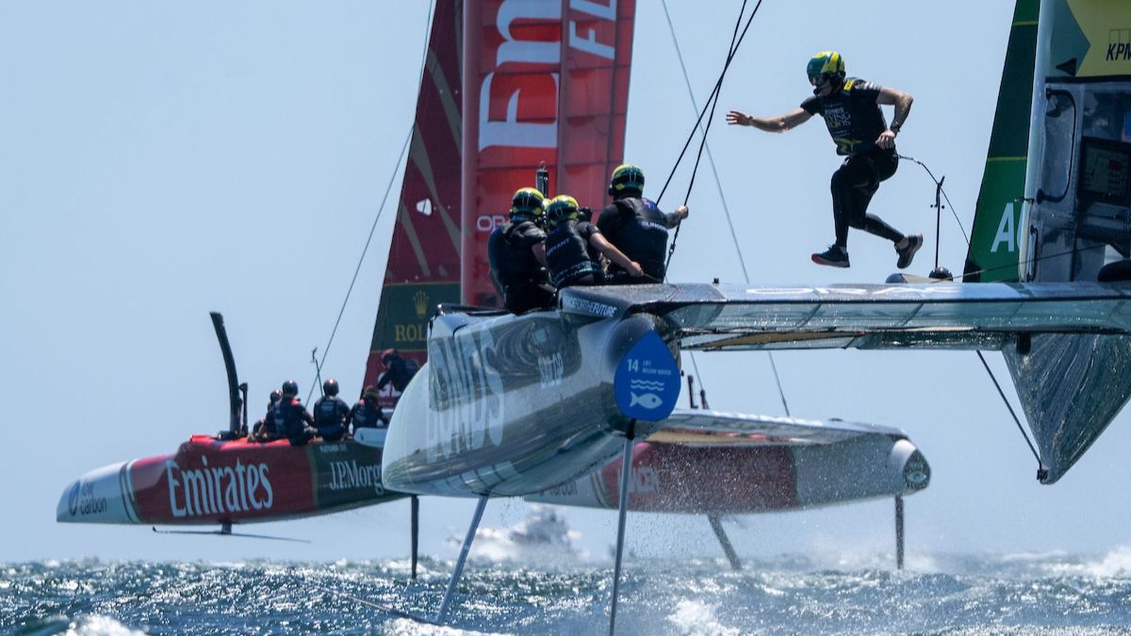 Imatge de la prova de Sail GP a Perth, Austràlia