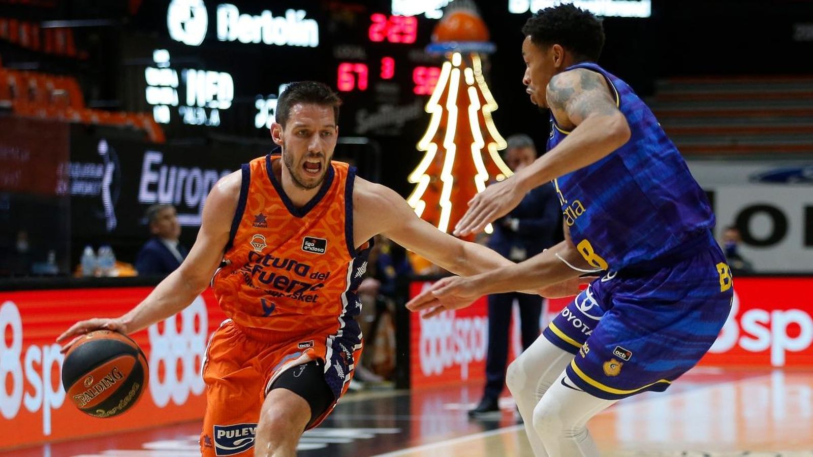 Sam Van Rossom, en una acció del partit