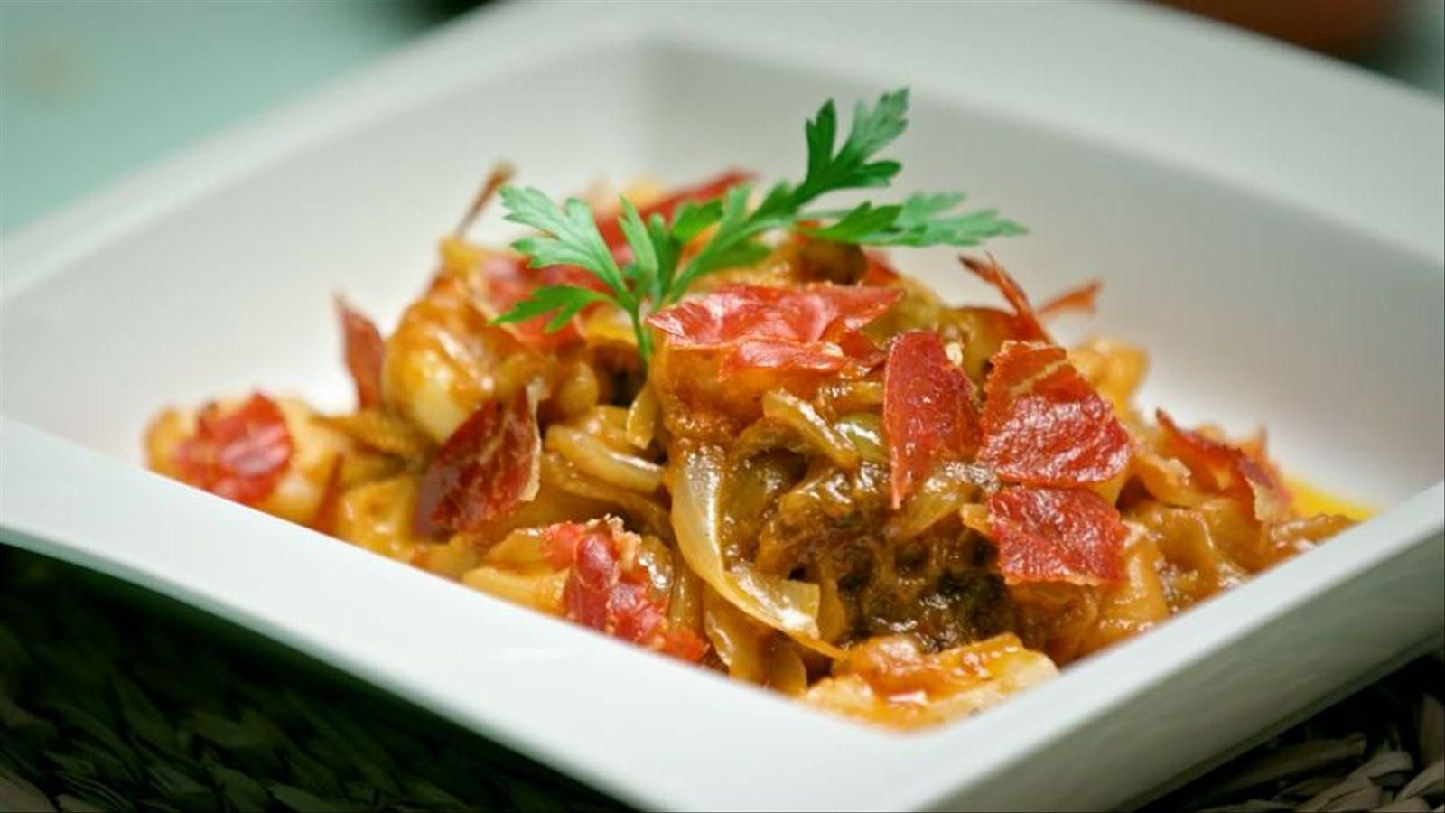 Sépia amb ceba ja emplatada