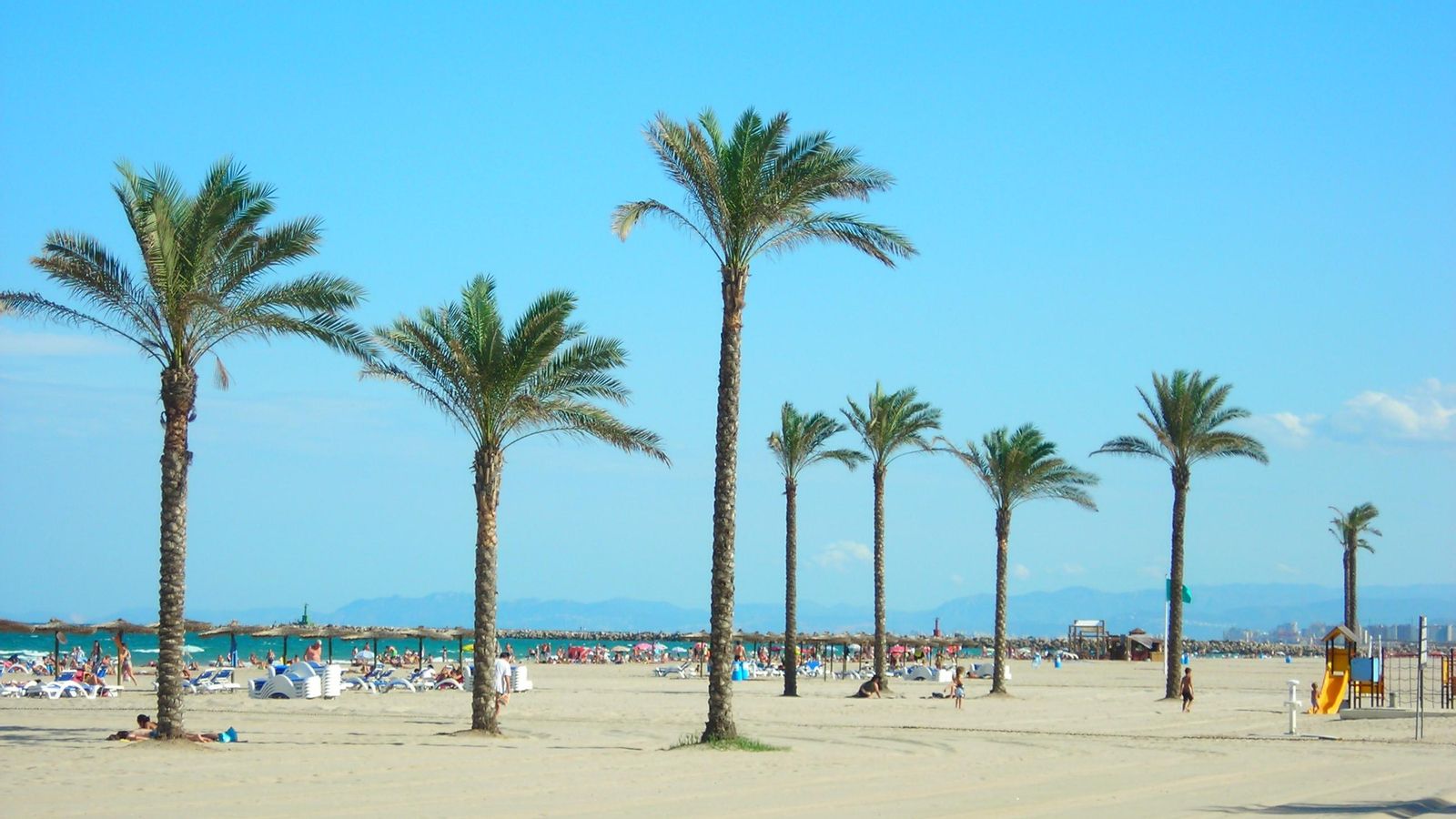 La platja el Racó de Cullera.