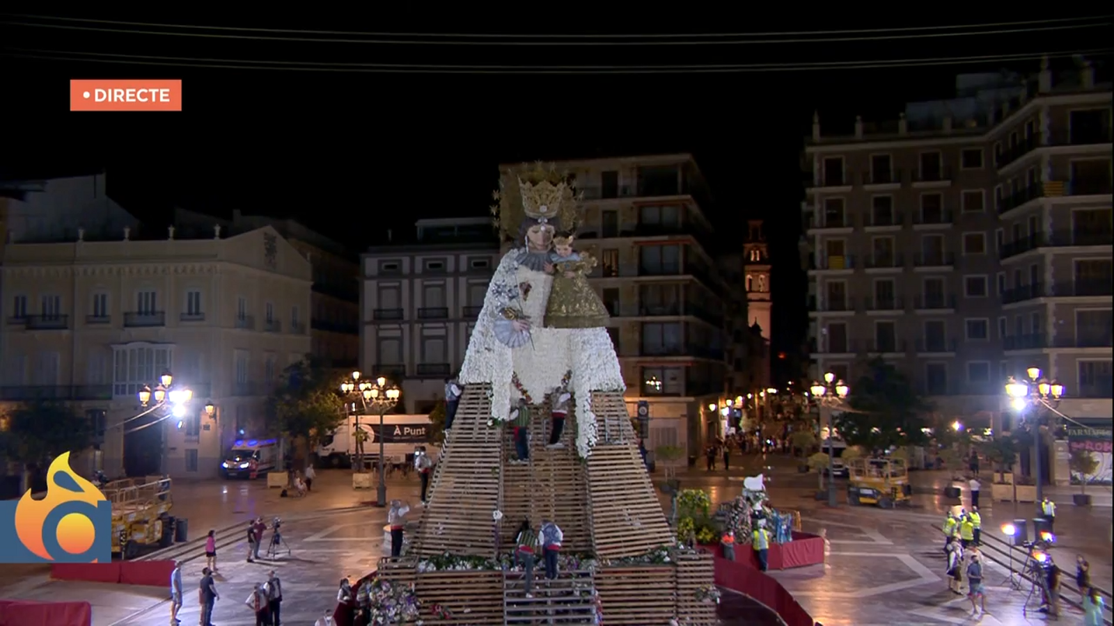 Cadafal de la Mare de Déu dels Desemparats de la nit de l'Ofrena
