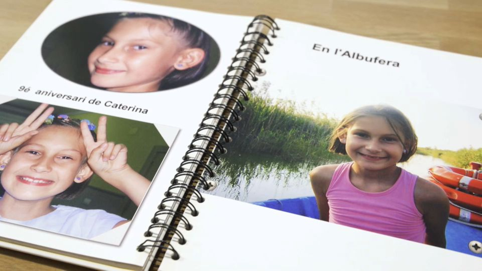 Imatges d'arxiu de Valèria durant la seua infància a la Comunitat Valenciana