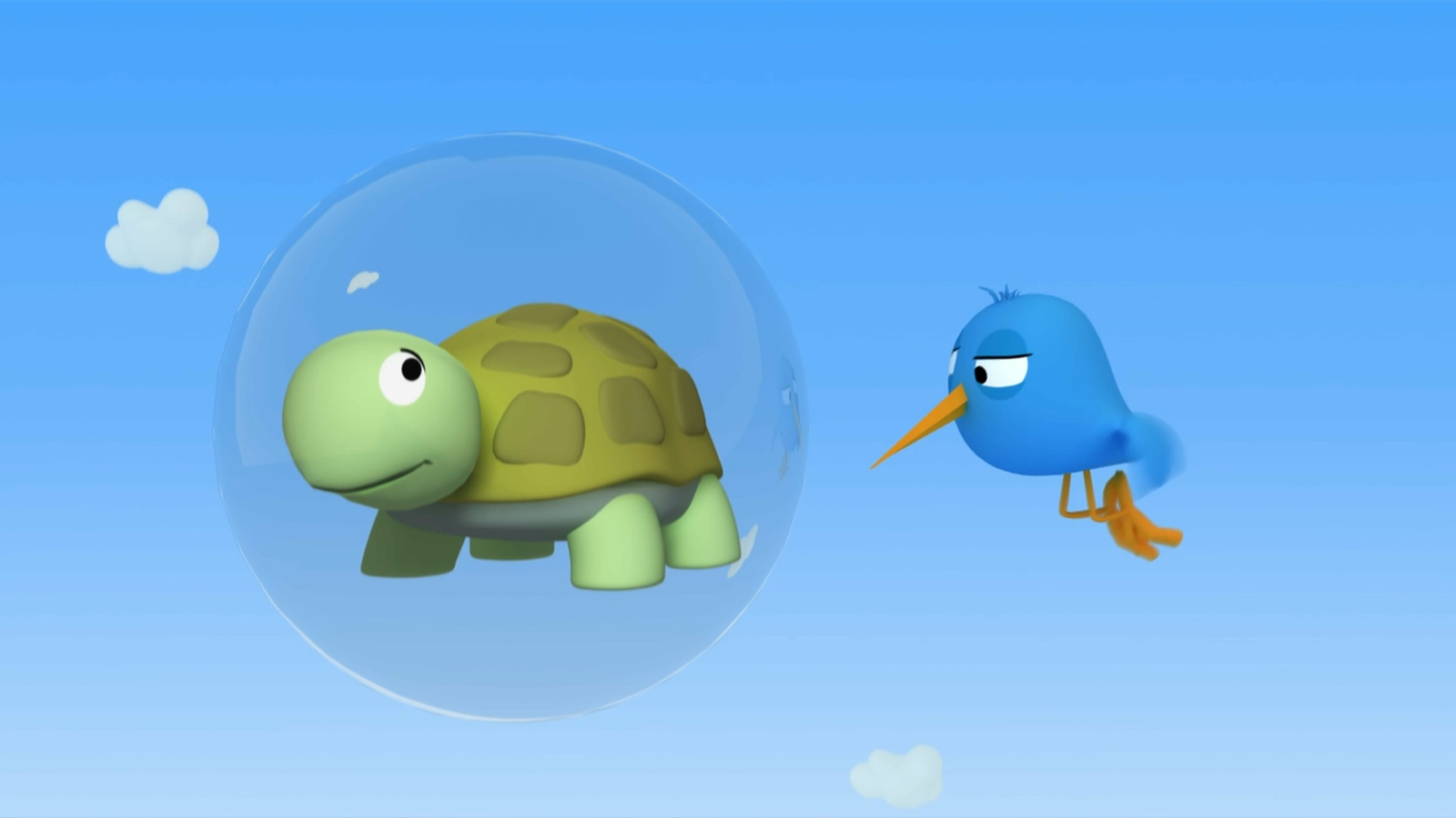 Plàtan, núvol, tortuga