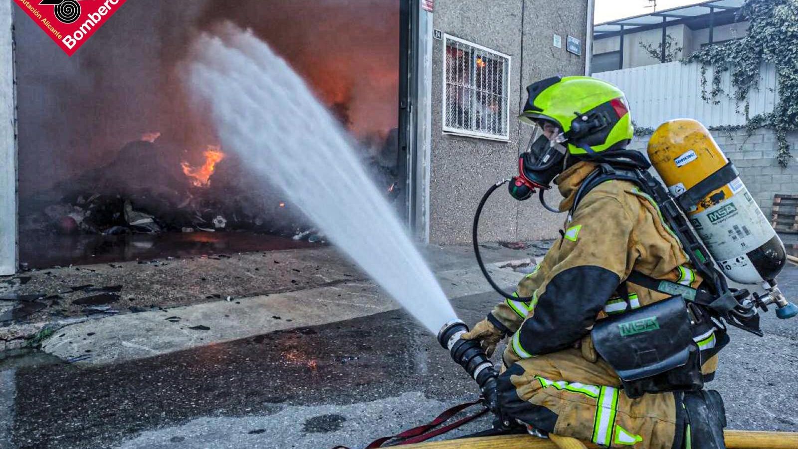 Un moment de la lluita contra el foc