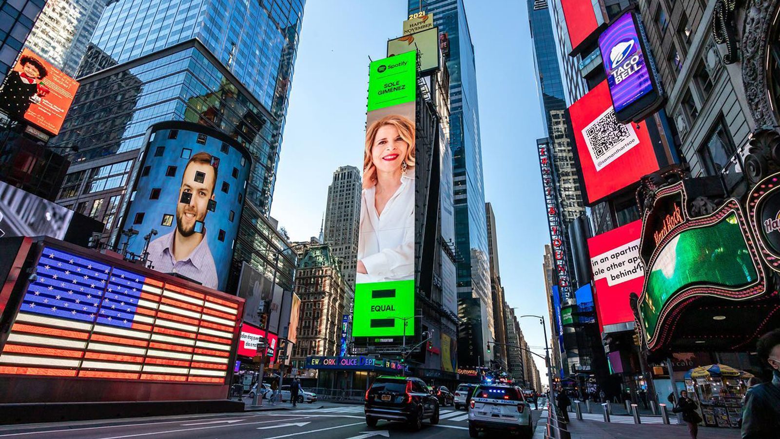 La imatge de Sole Giménez destaca en Times Square, Nova York
