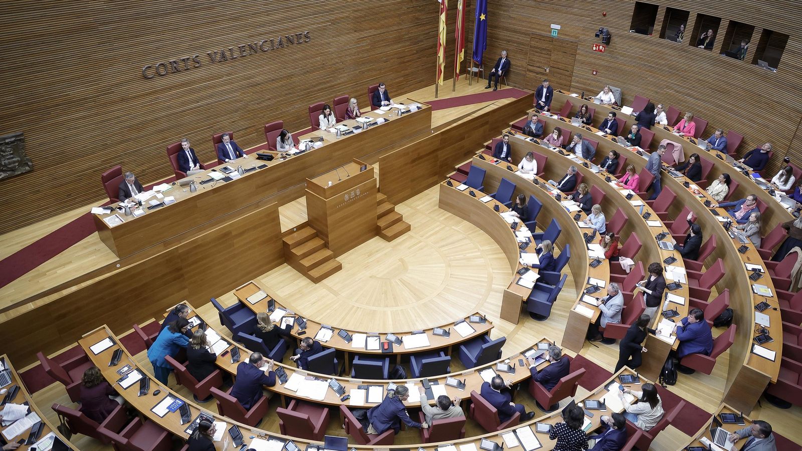 Imatge del ple de les Corts d'este dijous