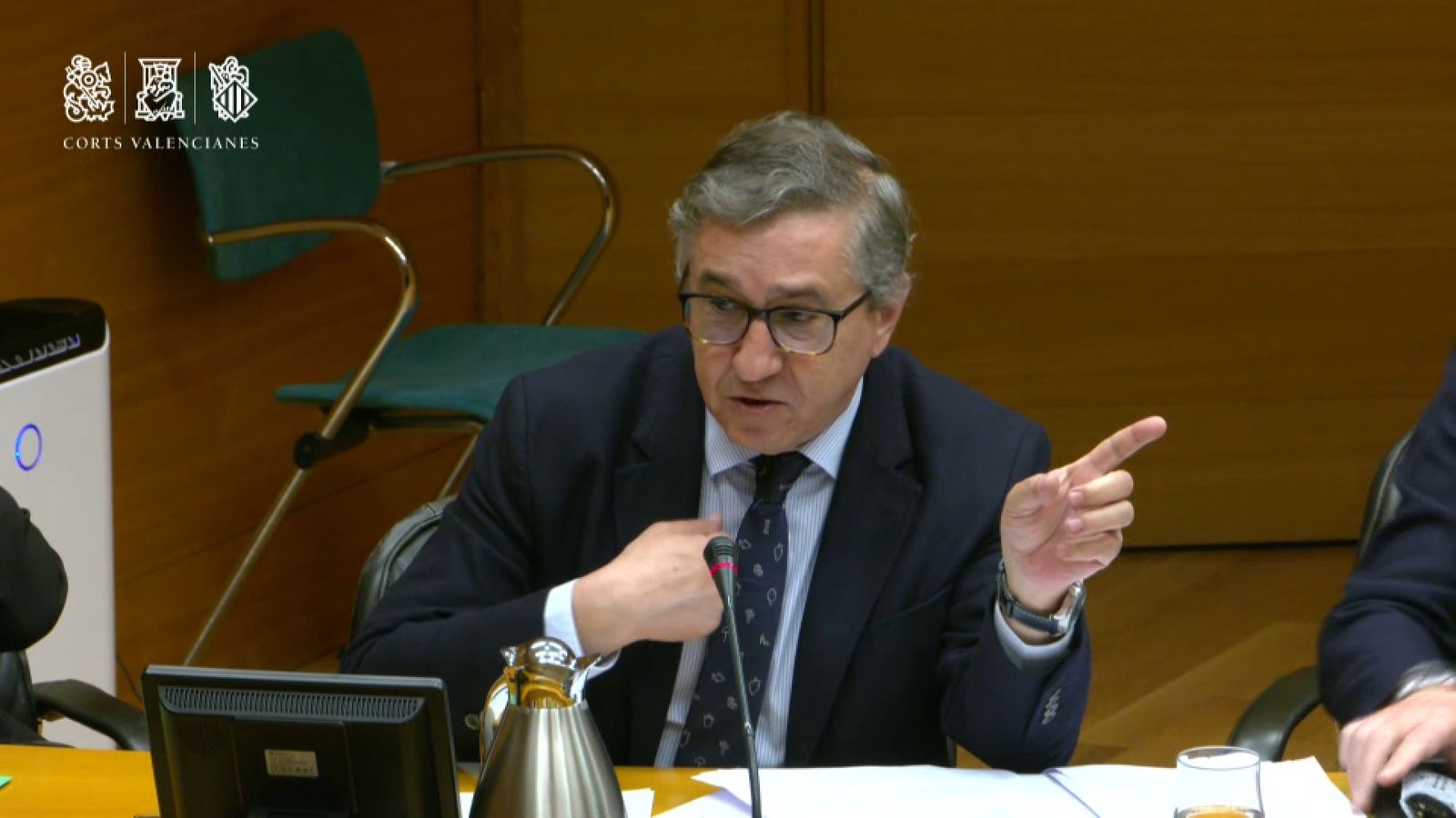 El conseller d'Educació José Antonio Rovira durant la intervenció