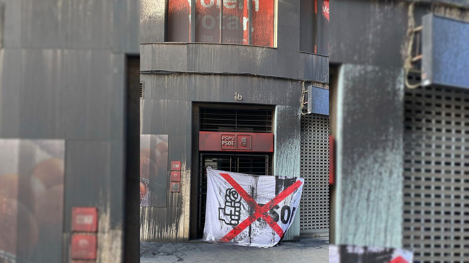 Seu del PSPV-PSOE a València, tal com ha aparegut este diumenge