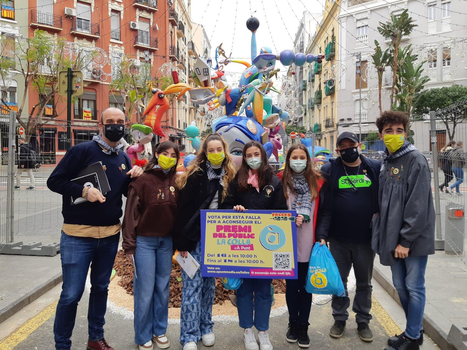 Jurat de La Colla a les falles 2022 a la falla Cuba-Puerto Rico