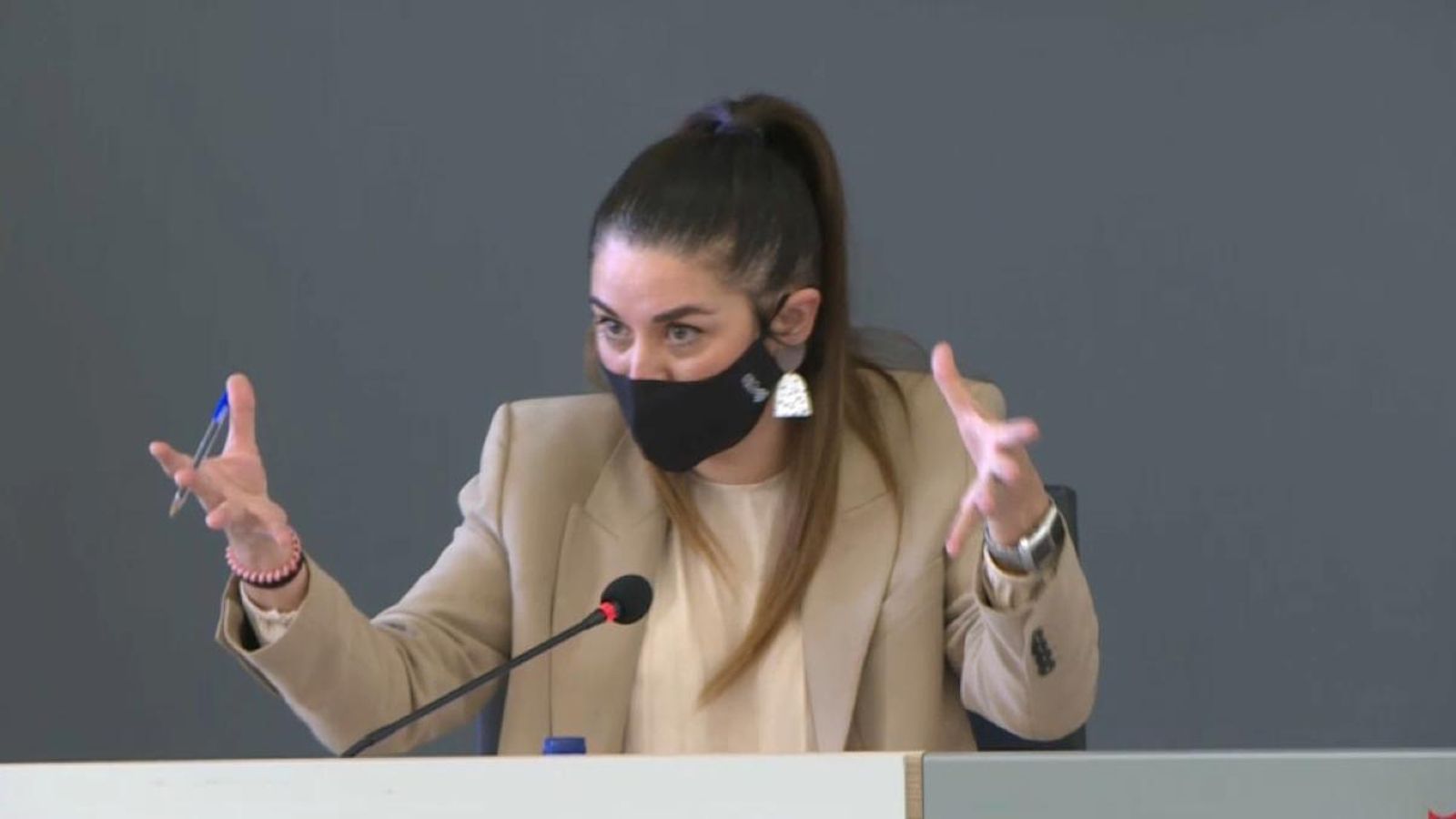 La consellera d'Agricultura, aquest dimarts, en roda de premsa