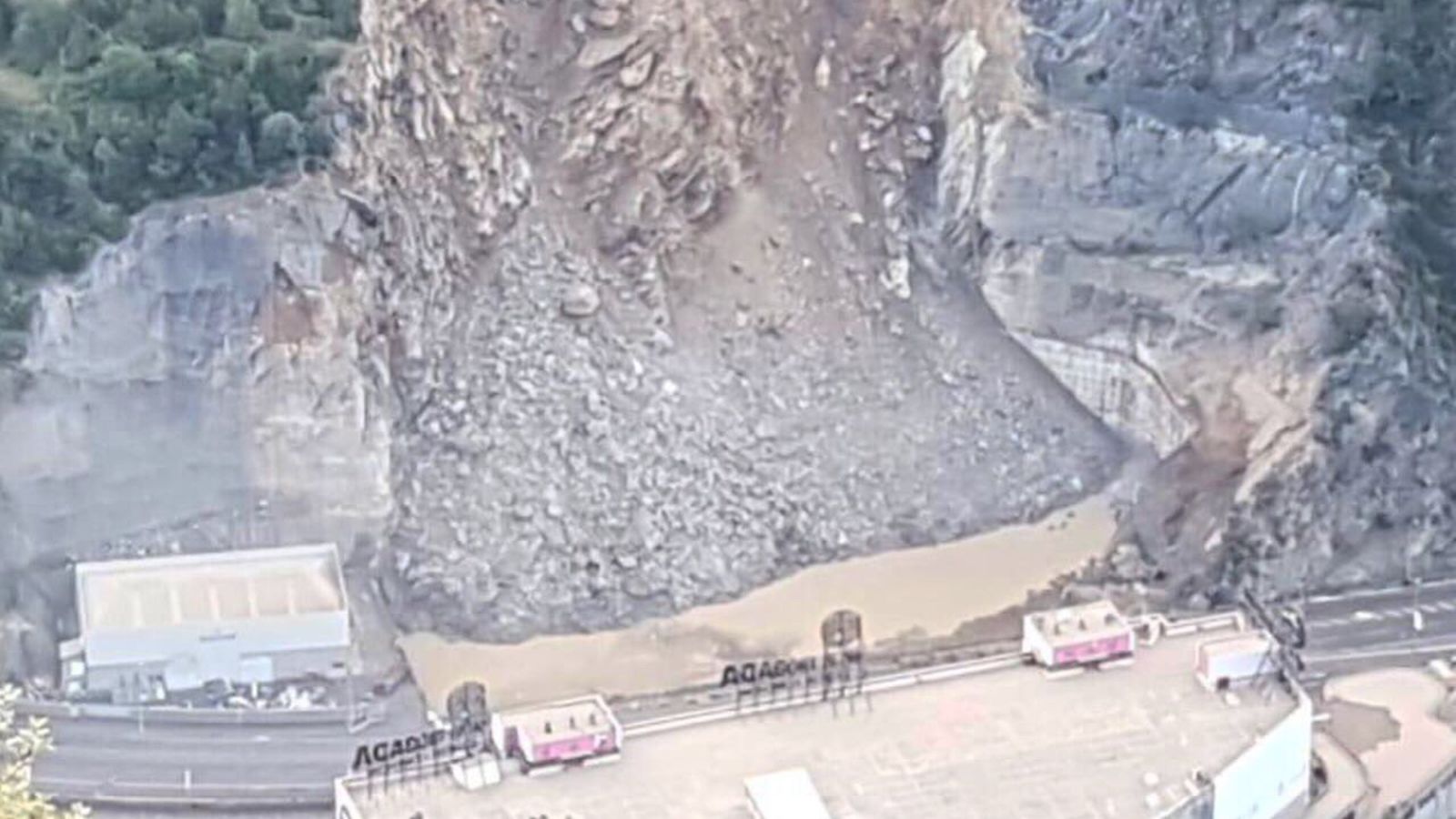 Imatge aèria de l'incident