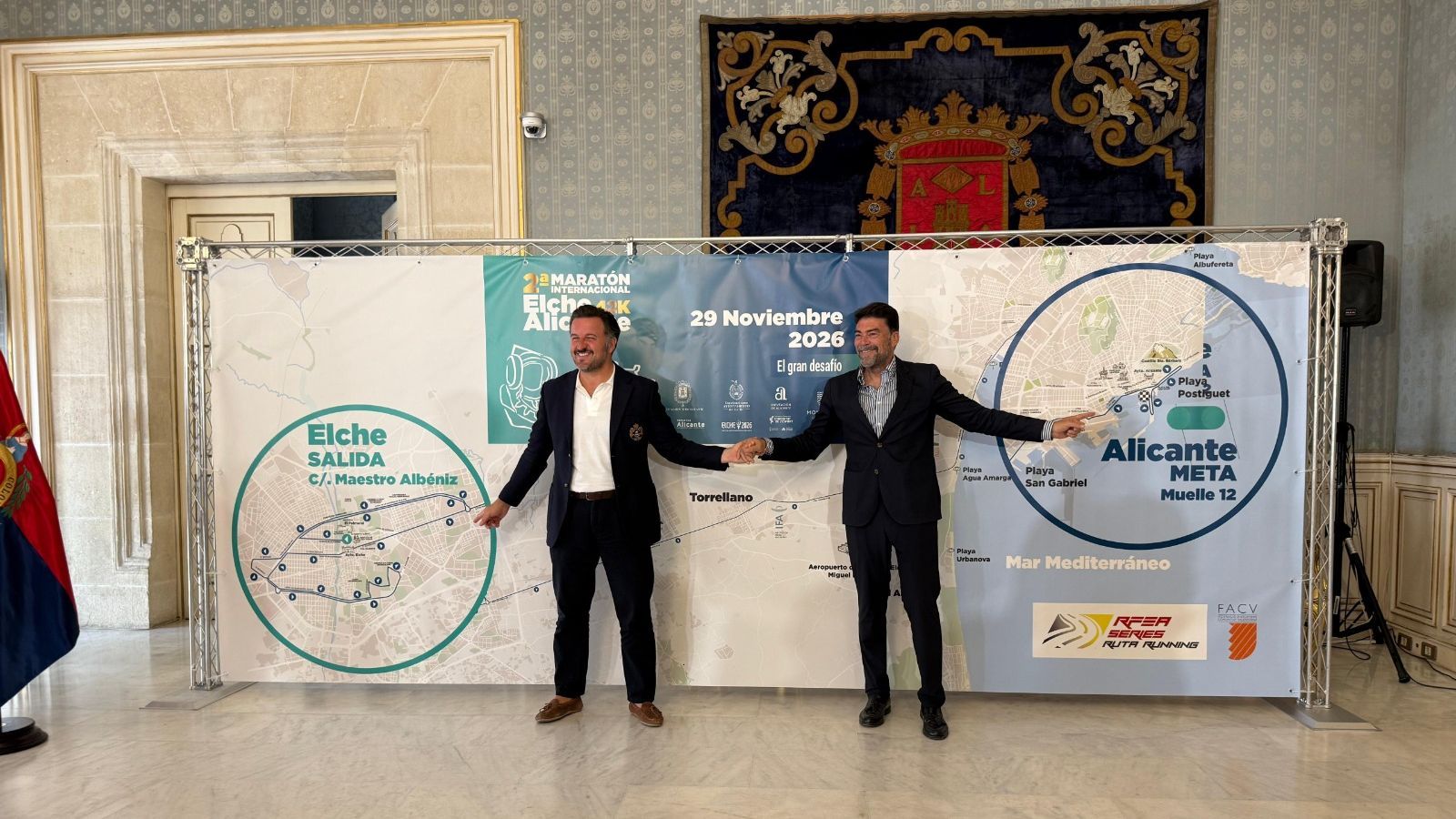 Imatge de la presentació de la Marató Internacional Elx-Alacant