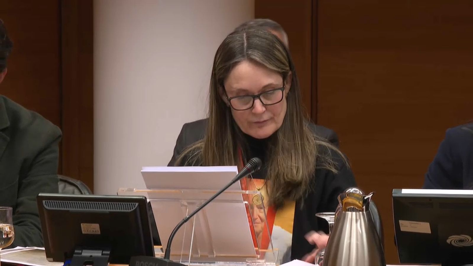 Rosa Álvarez, este dimarts a les Corts