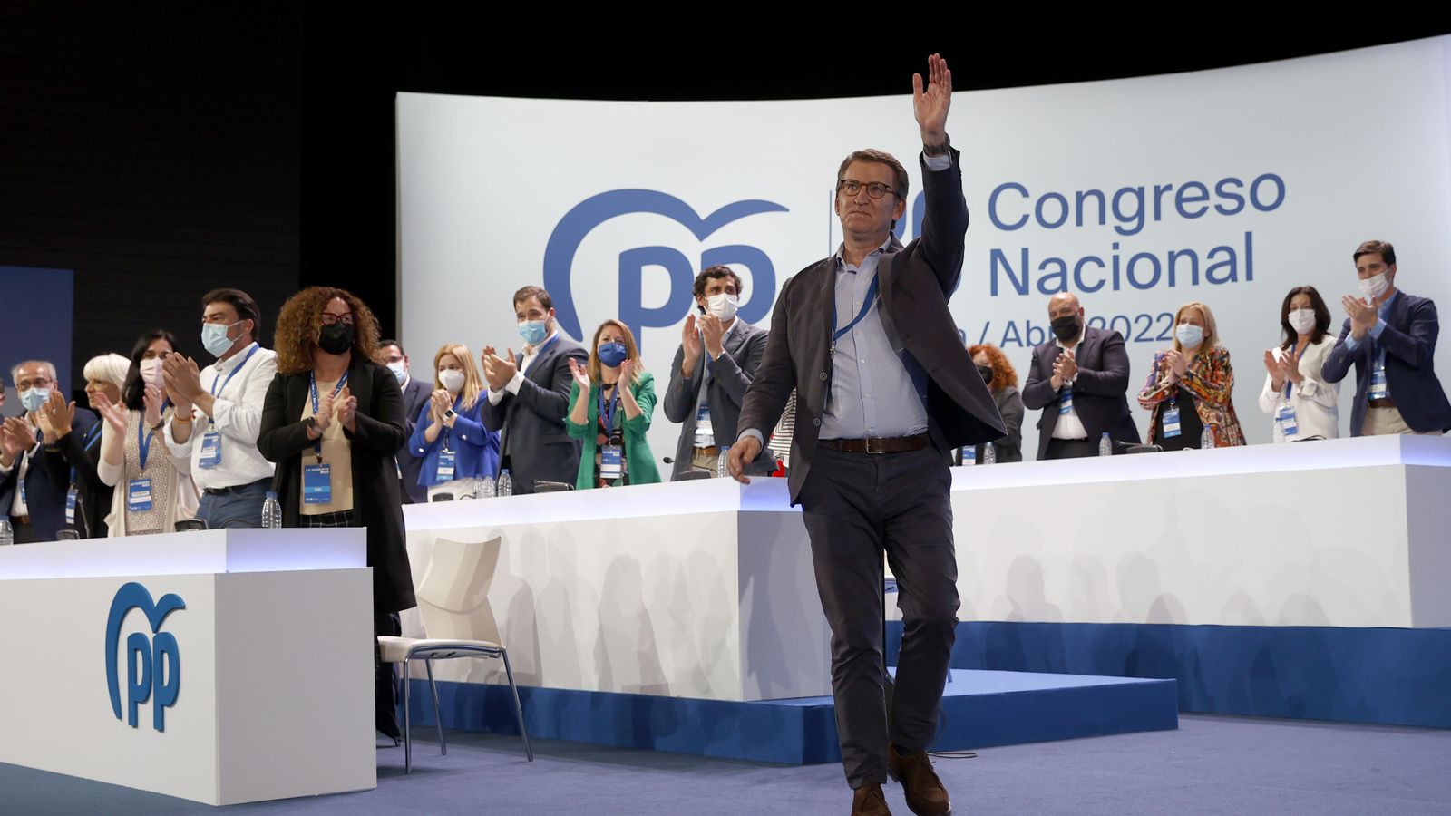 Alberto Núñez Feijóo, en el XX Congrés Nacional del Partit Popular Alberto Núñez Feijóo, al XX Congrés Nacional del Partit Popular