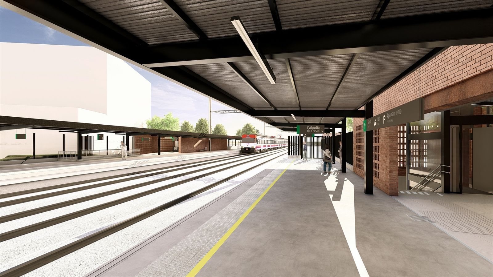 Imatge d'arxiu de l'estació de l'Alcúdia de Crespins