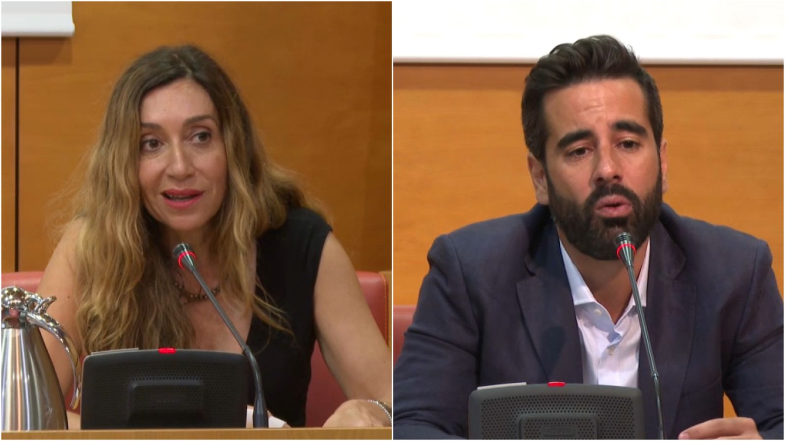 La diputada de Compromís, Isaura Navarro, i el síndic socialista, José Muñoz