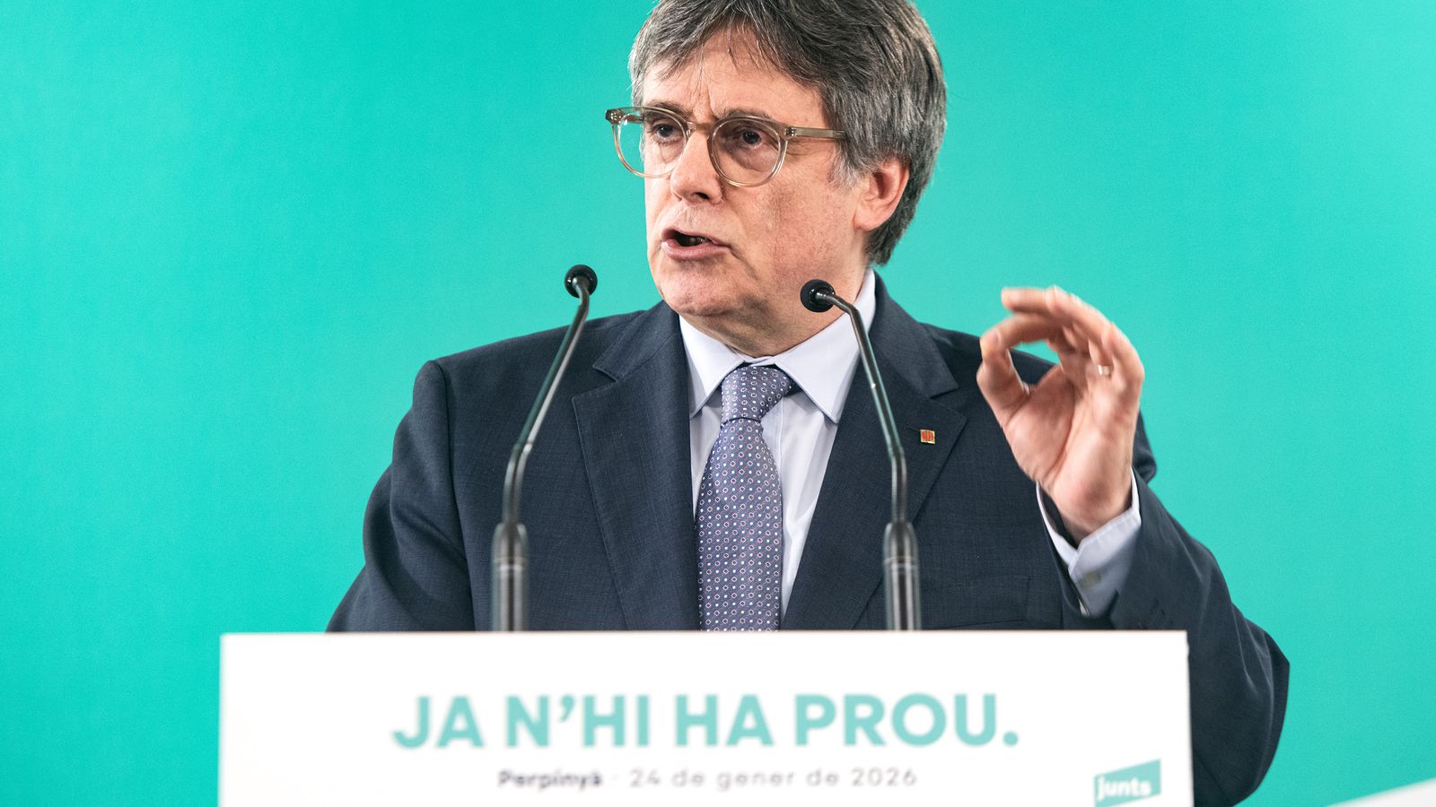 Puigdemont, en una intervenció el passat gener