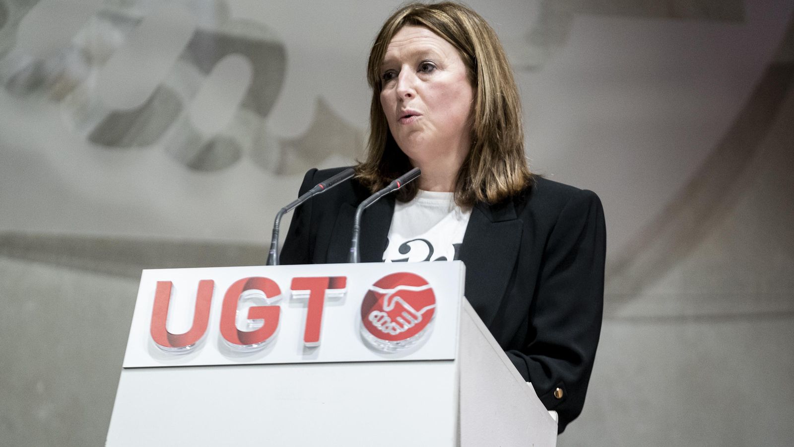 La secretària de salut laboral d'UGT, Ana García de la Torre, en una imatge d'arxiu La secretària de salut laboral d'UGT, Ana García de la Torre, en una imatge d'arxiu