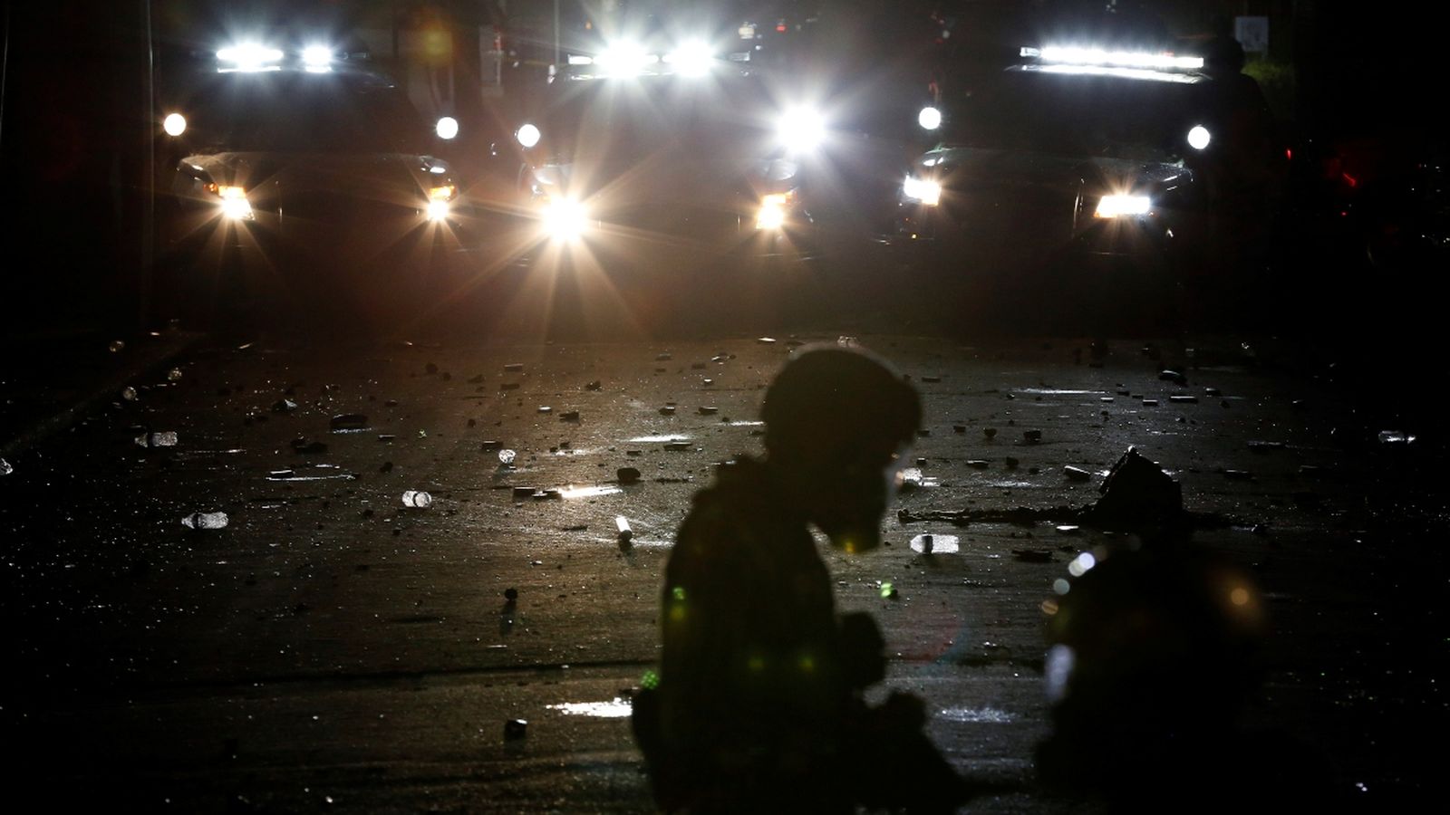 Imatges d'arxiu de les protestes a Portland.