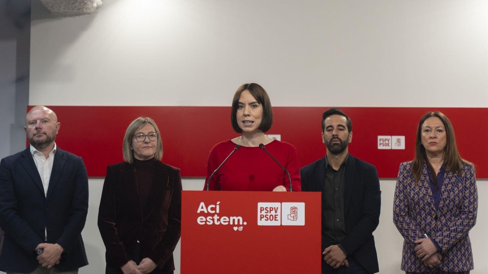 Morant, durant una roda de premsa a la seu del PSPV (arxiu)