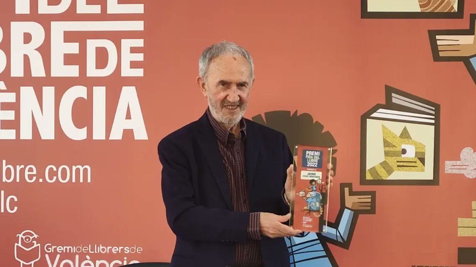 Jaume Pérez Montaner recull el Premi Fira del Llibre