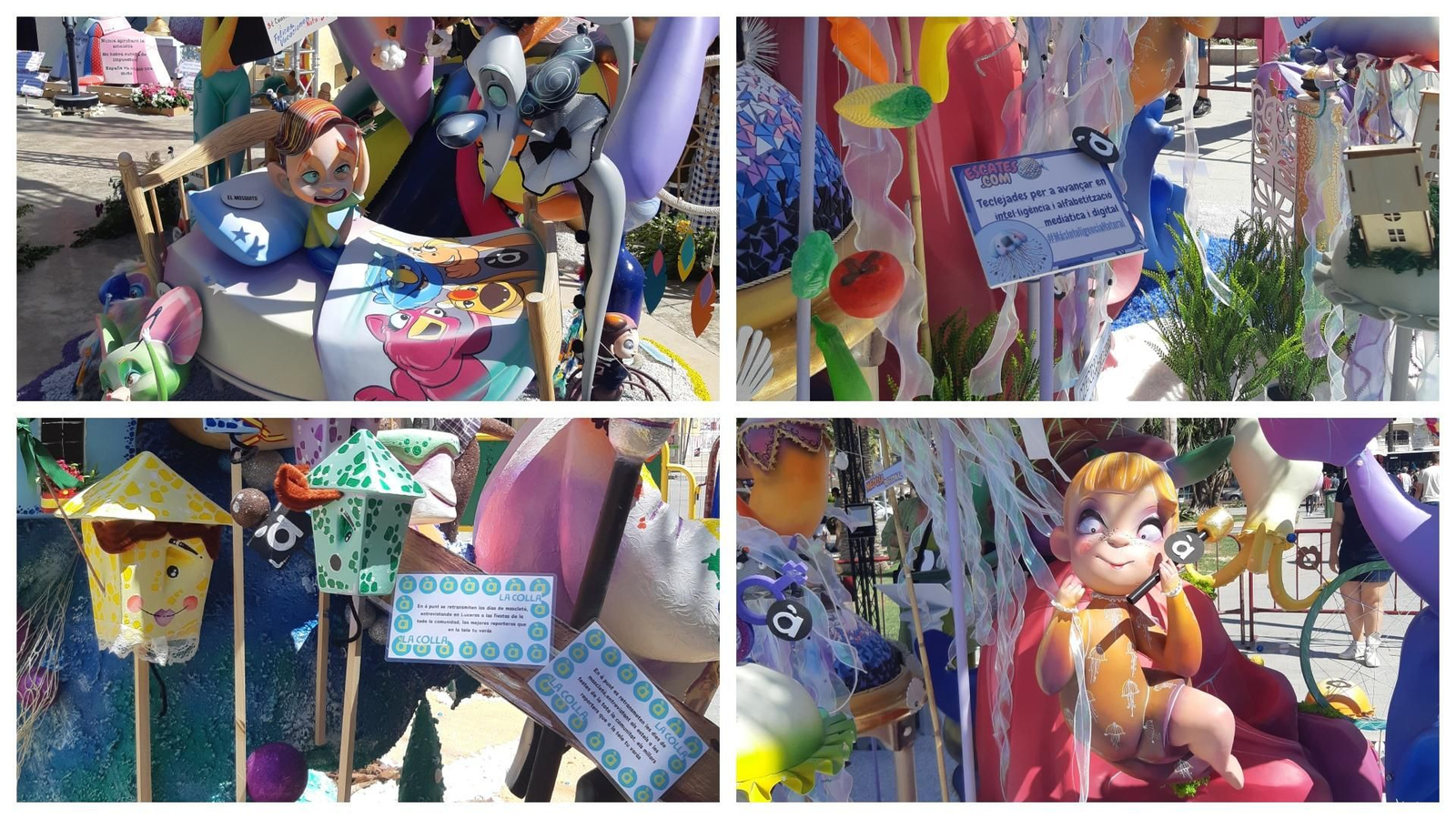 Ninots de les fogueres infantils guanyadores dels premis de La Colla de 2024