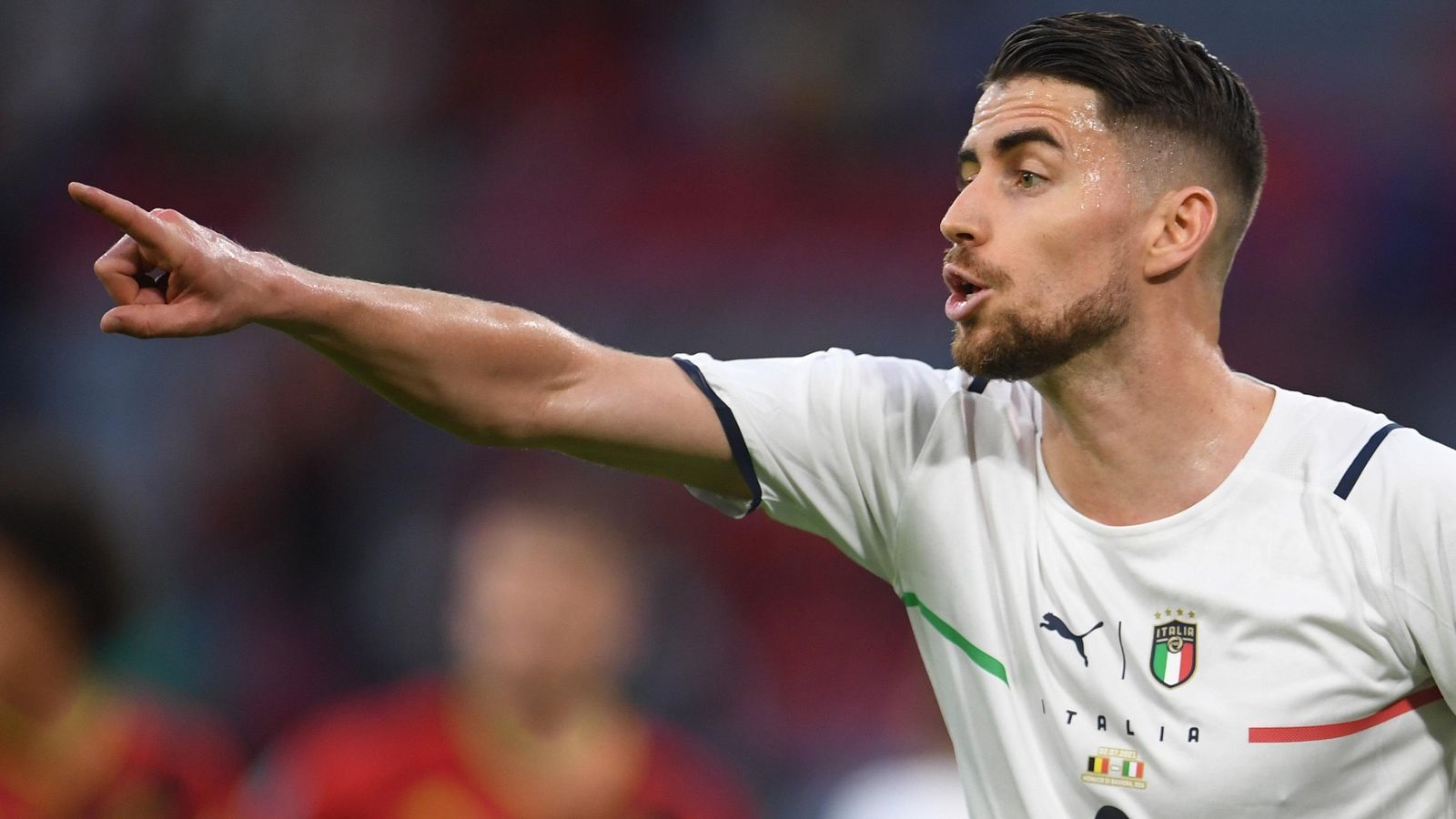 Jorginho en un moment del partit contra Bèlgica
