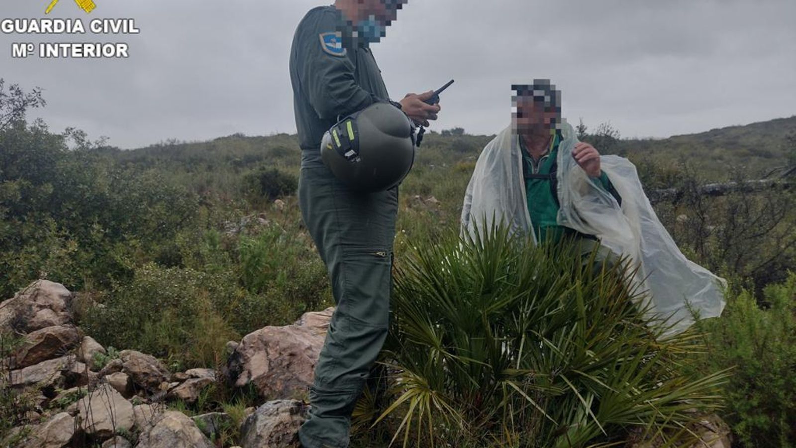 L'home va ser rescatat al paratge de “Las Pedrizas” de Catadau