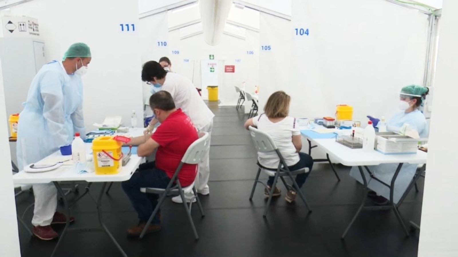 Proves de seroprevalença en un hospital de la Comunitat Valenciana