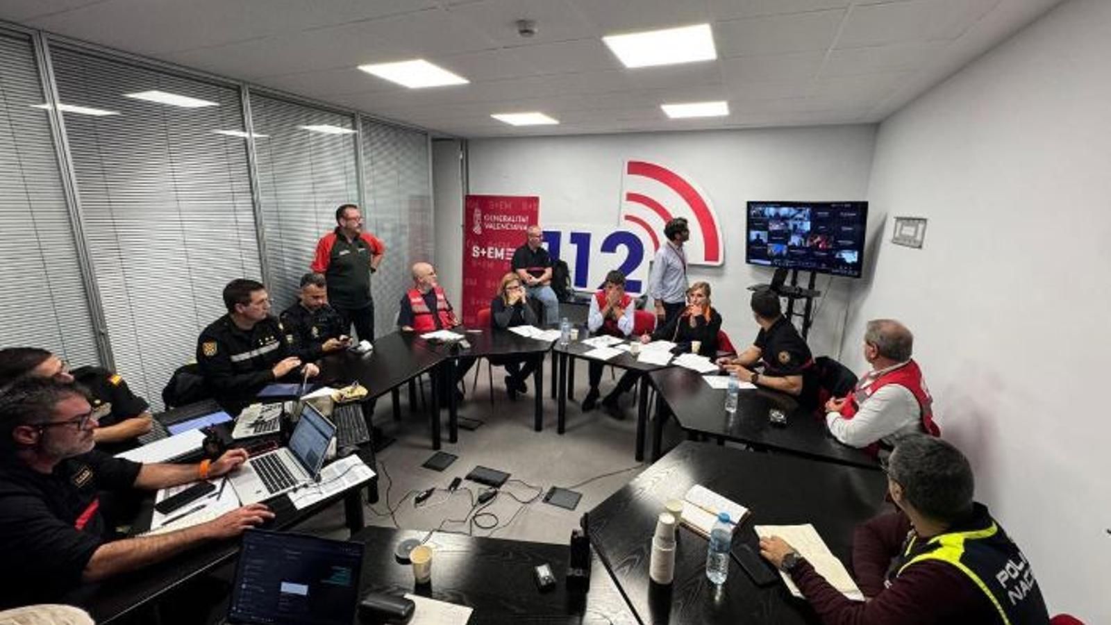 Reunió del Cecopi el passat 30 d'octubre amb Mazón al centre