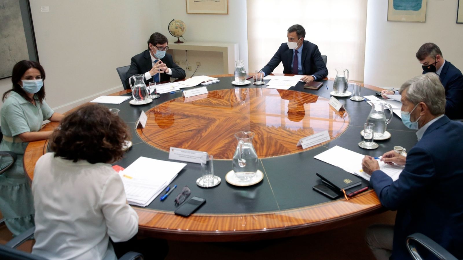 Reunió del comité de seguiment del coronavirus a La Moncloa