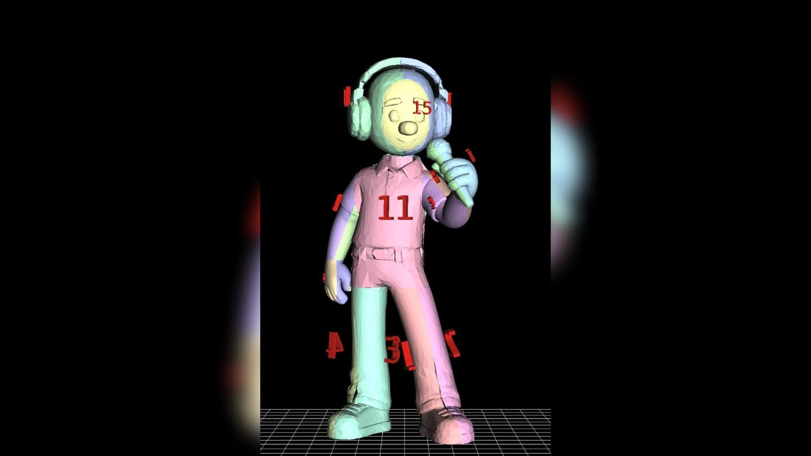 "Reporter d'À Punt narrant la Marató" / Artista: Miguel March Azor