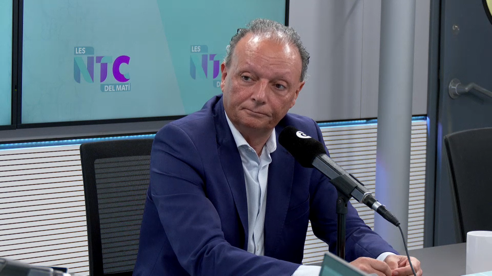 Salvador Navarro, president de la CEV, durant la intervenció en 'Les notícies del matí'