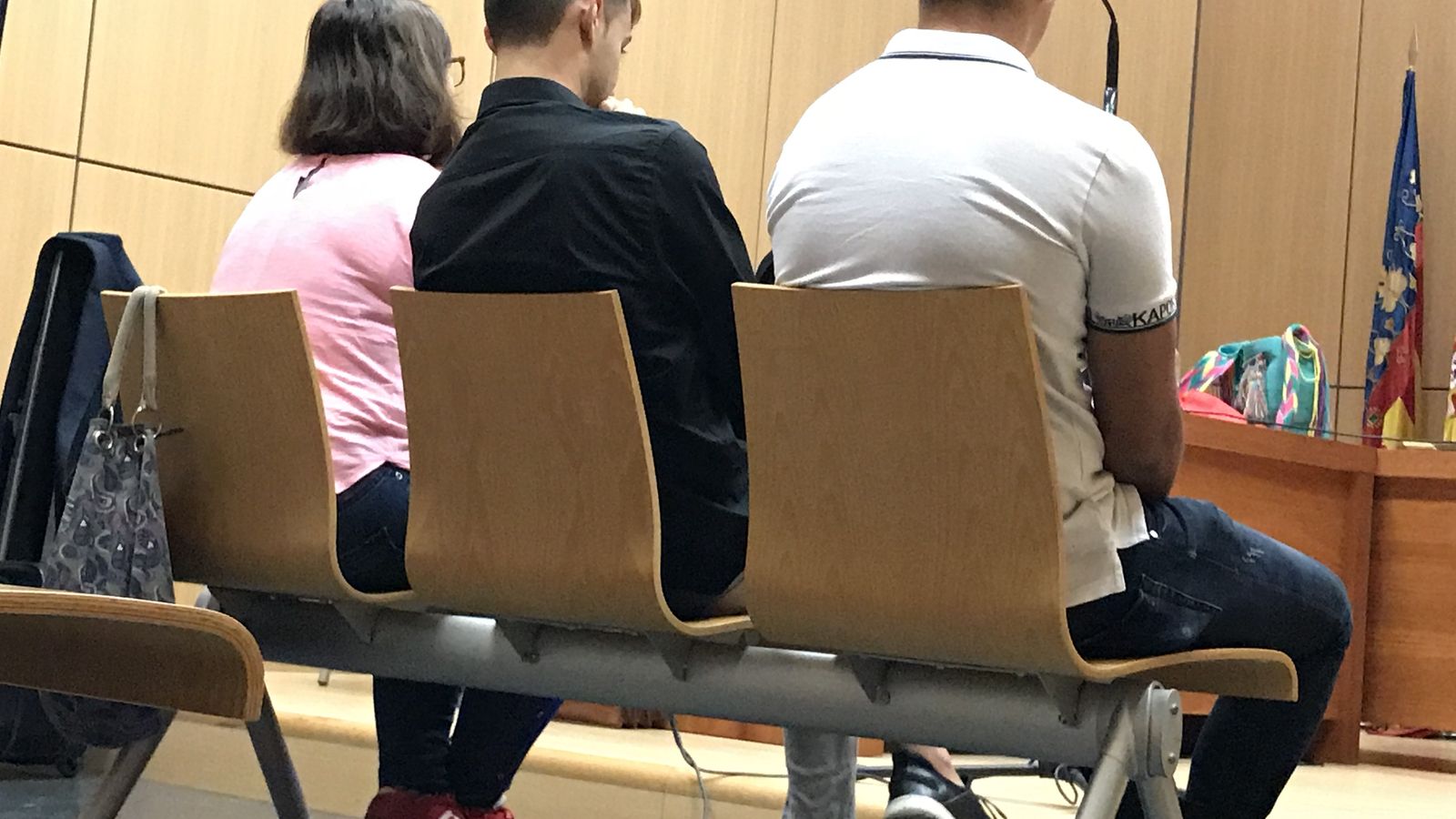 Els acusats durant el juí en una imatge d'arxiu