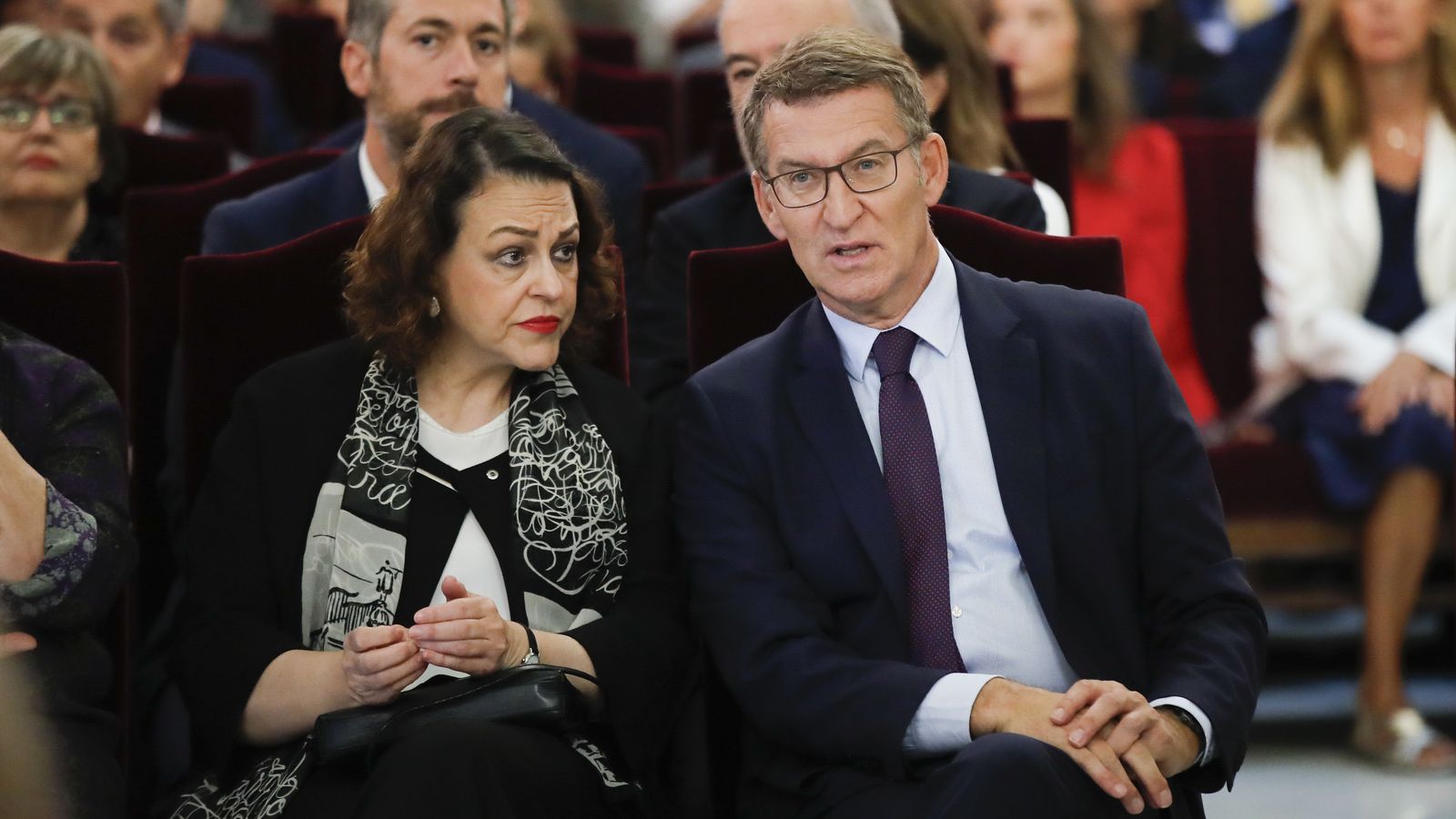 Feijóo assisteix a l'acte d'obertura de l'Any Judicial 2023-2024, aquest dijous en la seu del Tribunal Suprem a Madrid