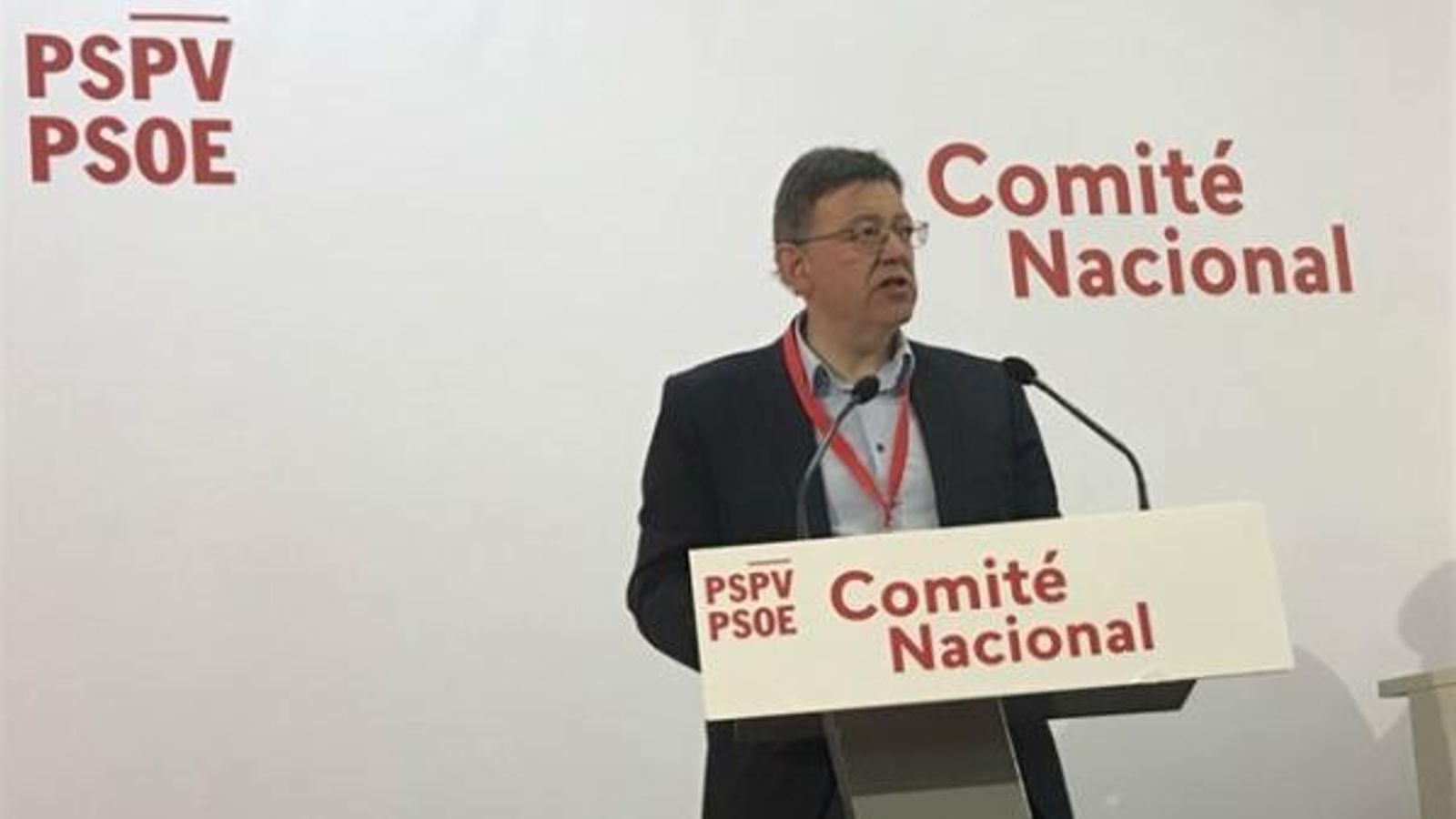Ximo Puig en el Comité Nacional del PSPV-PSOE