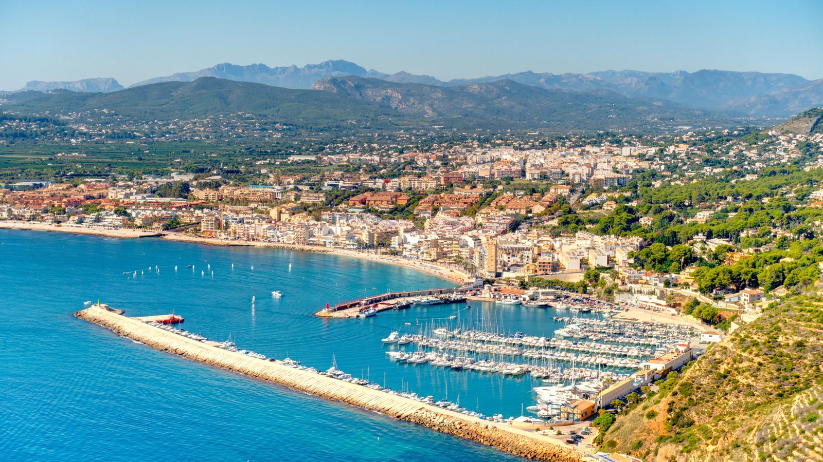 Vista de Xàbia en una imatge d'arxiu