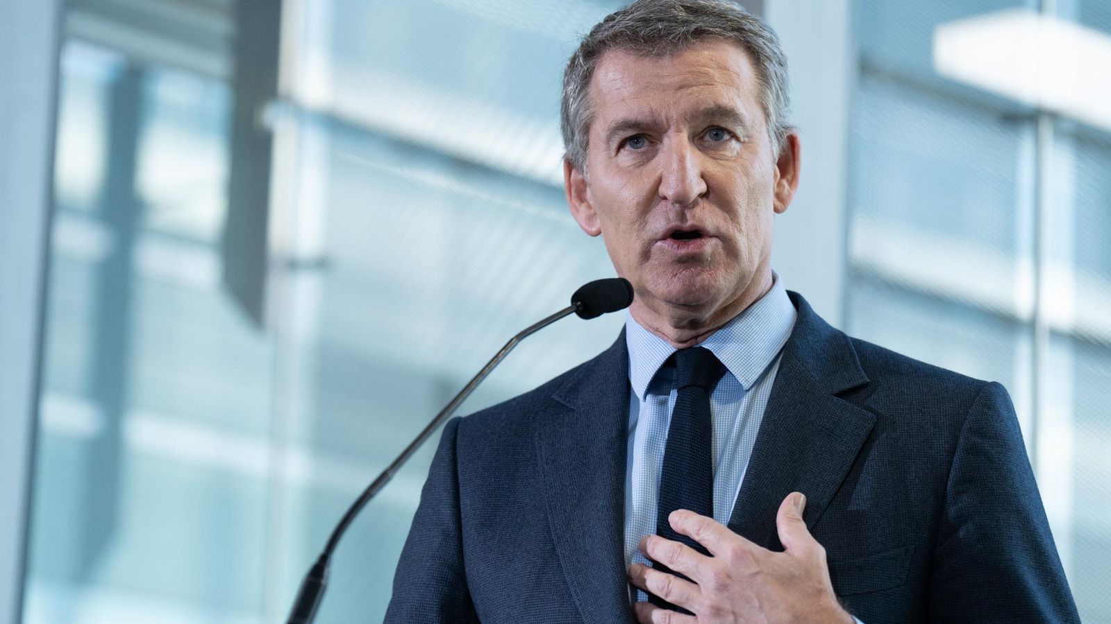 El president del PP, Alberto Núñez Feijóo, en una imatge d'arxiu