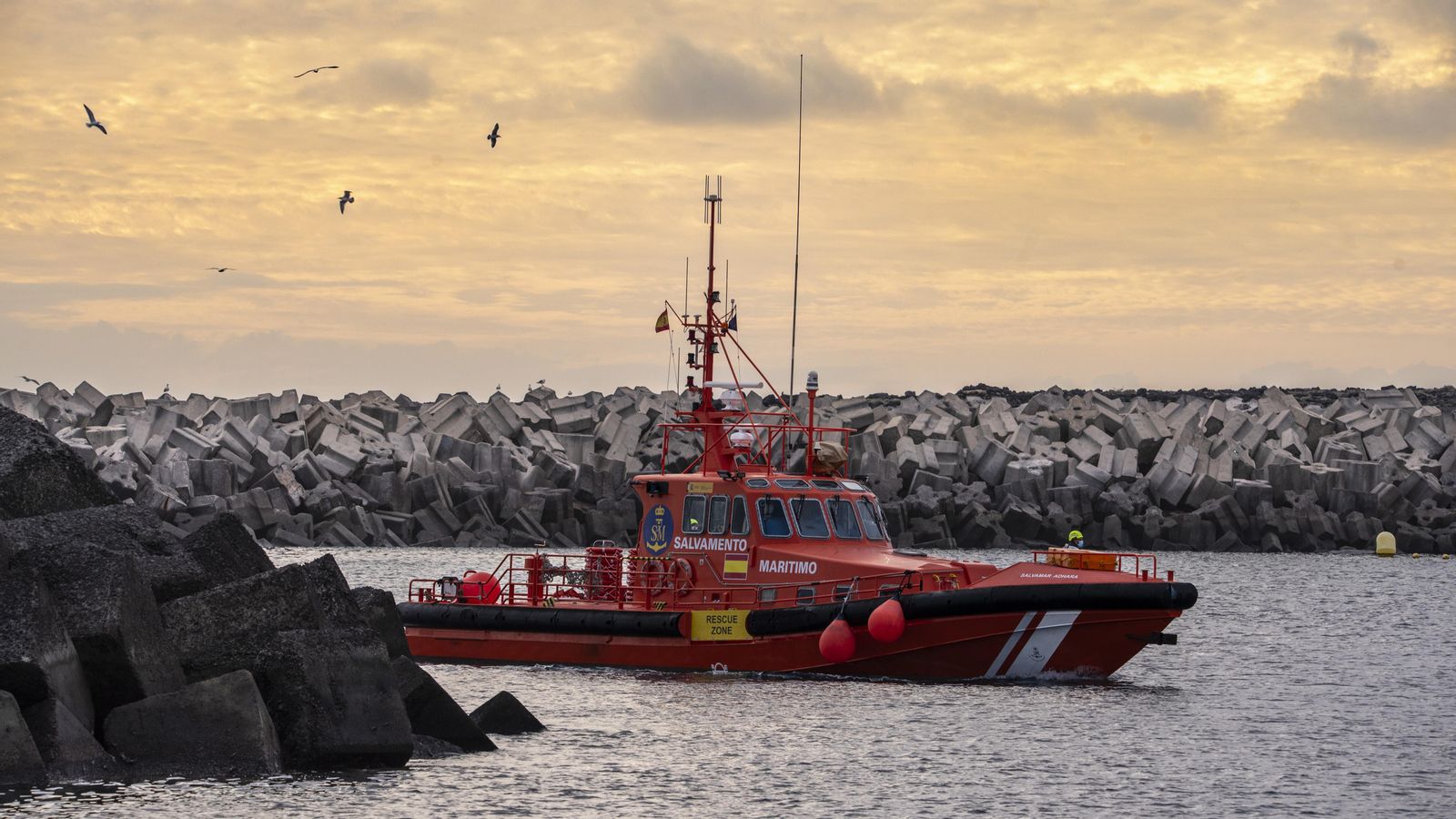Una embarcació de Salvament Marítim el 25 de novembre