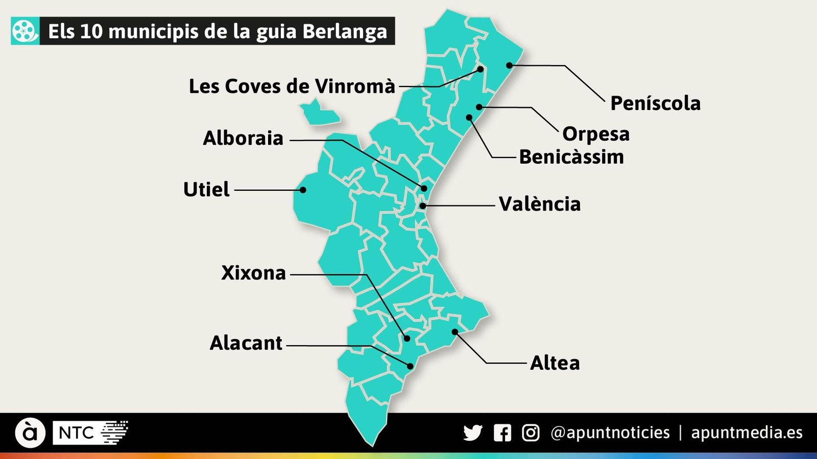 Els 10 municipis de la guia Berlanga