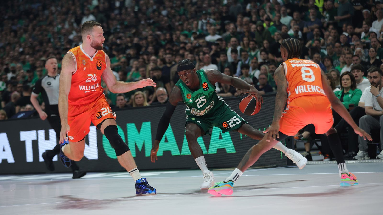 Kendrick Nunn, el millor jugador del Panathinaikos, ha acabat expulsat en l'últim quart