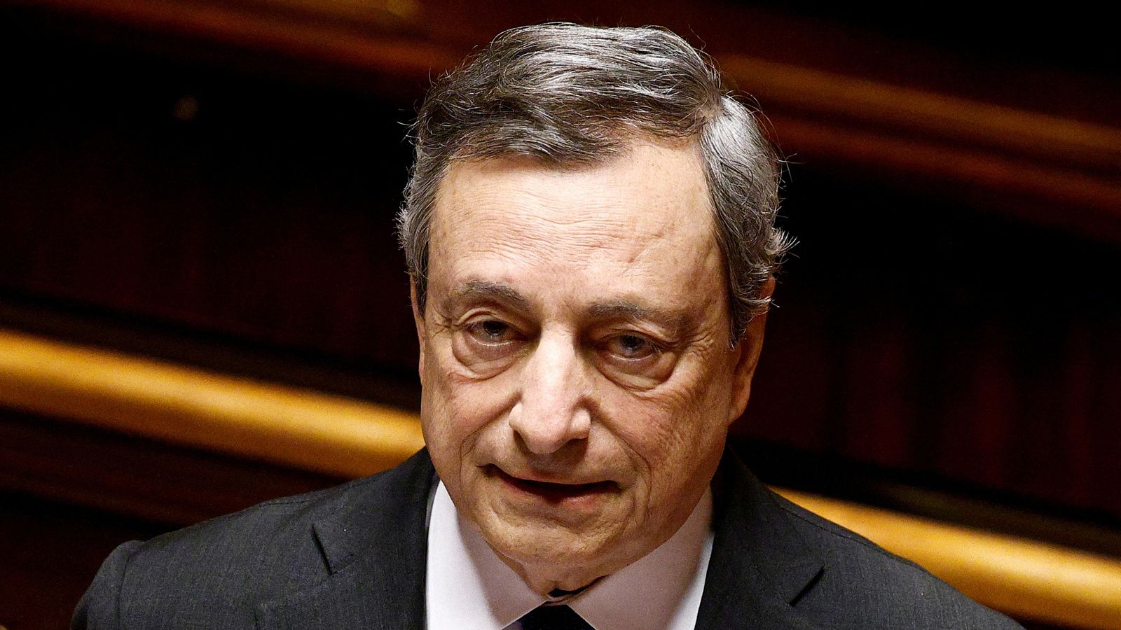 Draghi, aquest dimecres en el Senat italià
