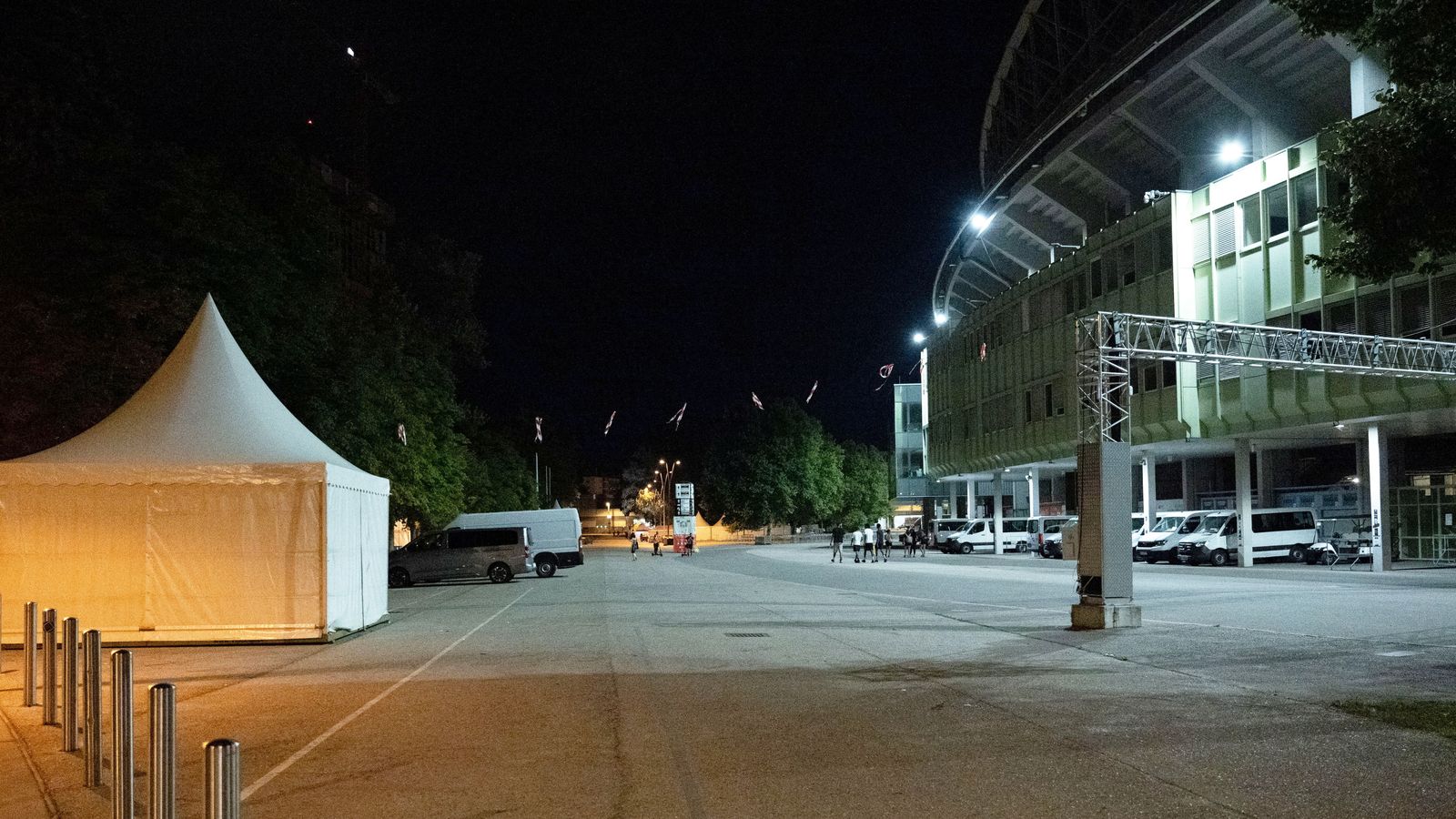 Vista de l'estadi Erns Happel de Viena, on tenia previst actuar Taylor Swift