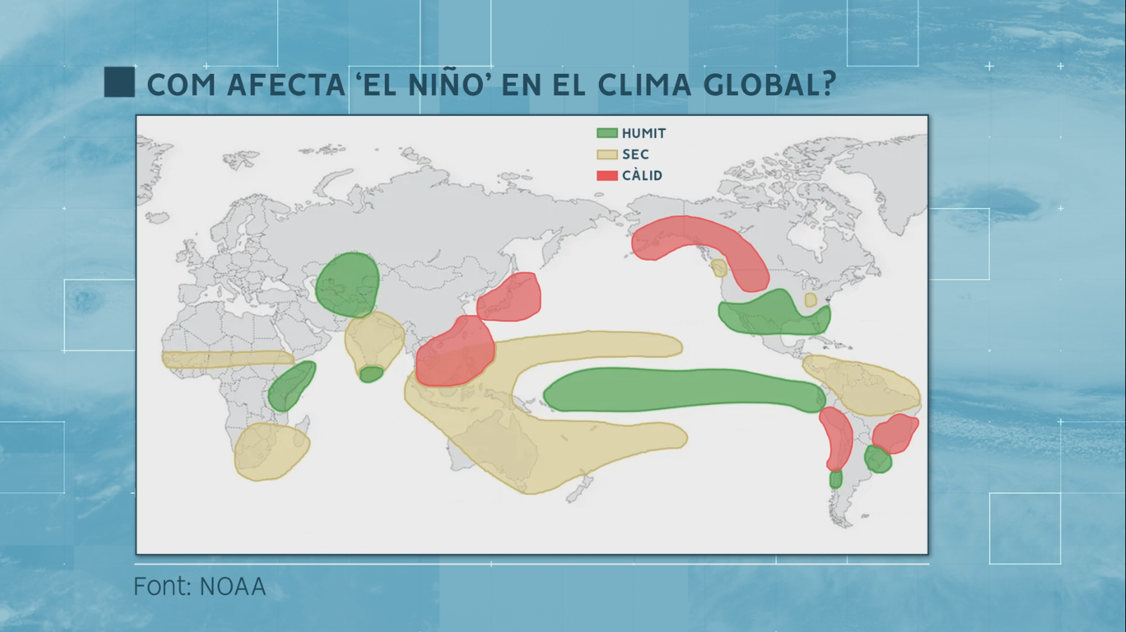 Repercussions del Niño en el clima global - NOAA