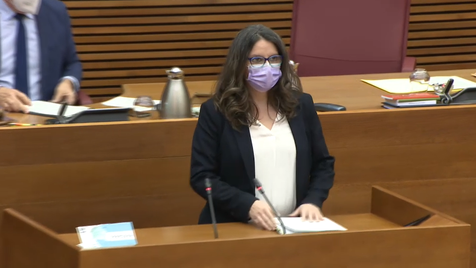 Mónica Oltra compareix a Les Corts