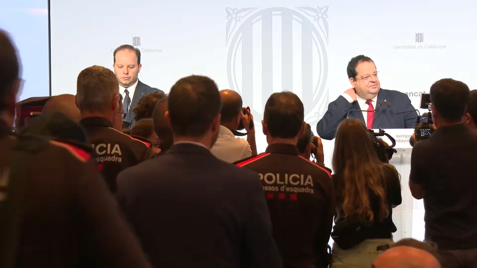 Roda premsa mossos d'esquadra
