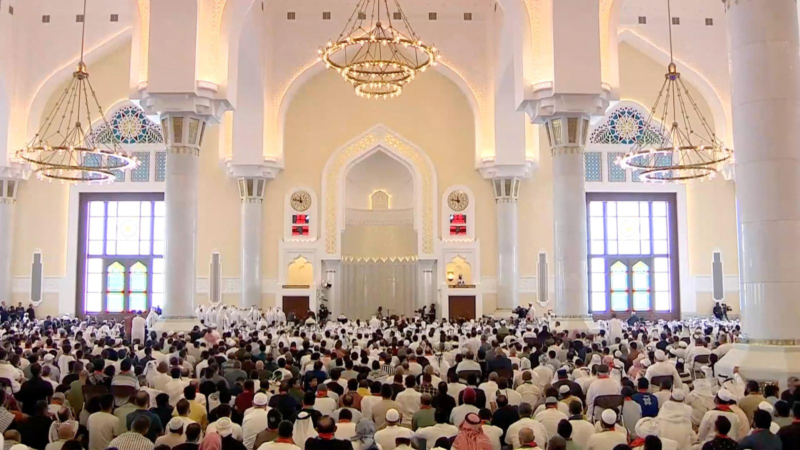 El funeral del líder de Hamàs a la principal mesquita de Hamàs este divendres, on el grup islamista a convocat un dia "d'ira aclaparadora" contra Israel