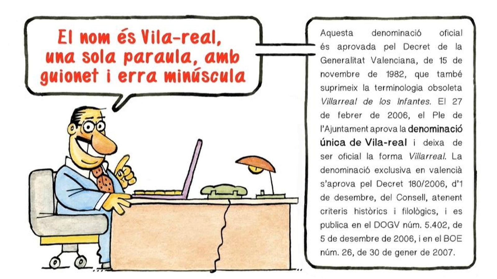 Imatge del vídeo promocional del nom de Vila-real al web de l'Ajuntament